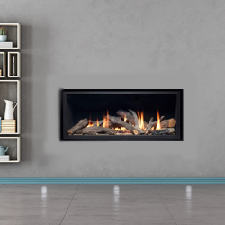 Apex Fires Cirrus X1 HE Frameless Hole in the Wall Inset Gas Fire