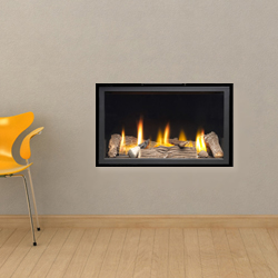 Apex Fires Cirrus X2 HE Frameless Hole in the Wall Inset Gas Fire