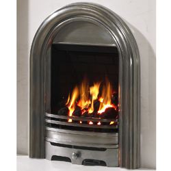 Flare by Be Modern Fires Abbey Polished Cast Iron Fascia Gas Fire