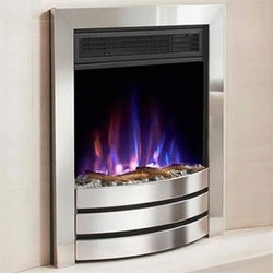 Costa Fires Challenger Silver Contemporary Inset Electric Fire