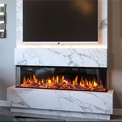 Costa Fires Discovery 1500 3 Sided Modern Electric Fire