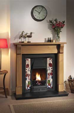 Gallery Fireplaces Prince Tiled Cast Iron Insert