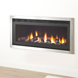 Crystal Fires Connelly Collection Madison Standard Trim HIW Gas Fire