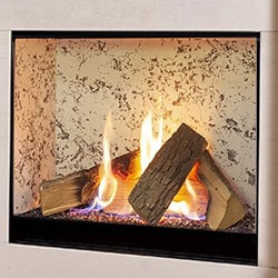 Michael Miller Collection Celena HE Trimless Gas Fire White Grey Interior