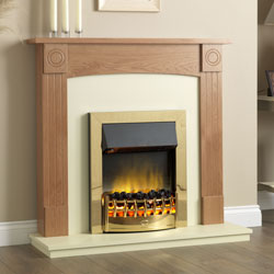 Saturn Fires Plymouth Electric Freestanding Fireplace Suite