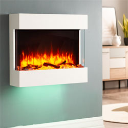 Apex Fires Gosport Hang on The Wall Electric Fire