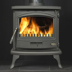 Gallery Tiger ECO Superclean Multi Fuel Wood Burning Black Stove